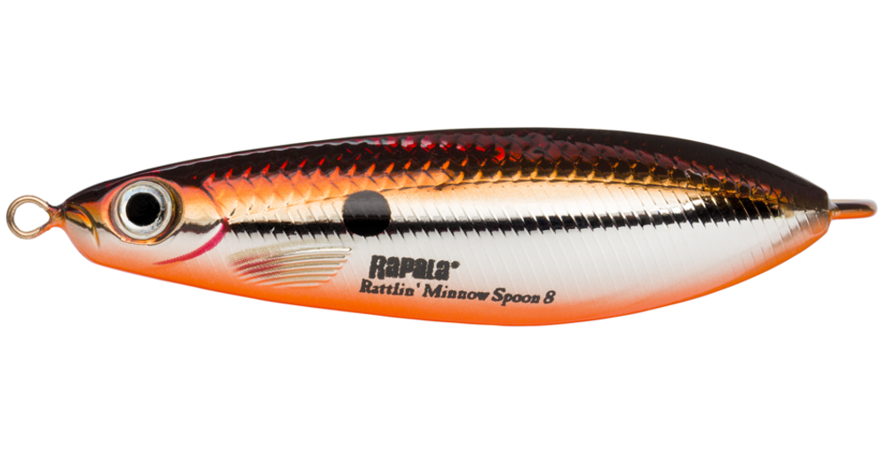 Незацепляйка RAPALA Rattlin' Minnow Spoon RMSR08 / 8 см, 16 г, цвет SBR