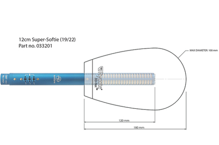 Ветрозащита Rycote 12cm Super-Softie (19/22) (RYC033201)