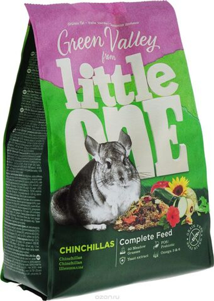LITTLE ONE GREEN VALLEY Корм для шиншилл из разнотравья 0,75 кг