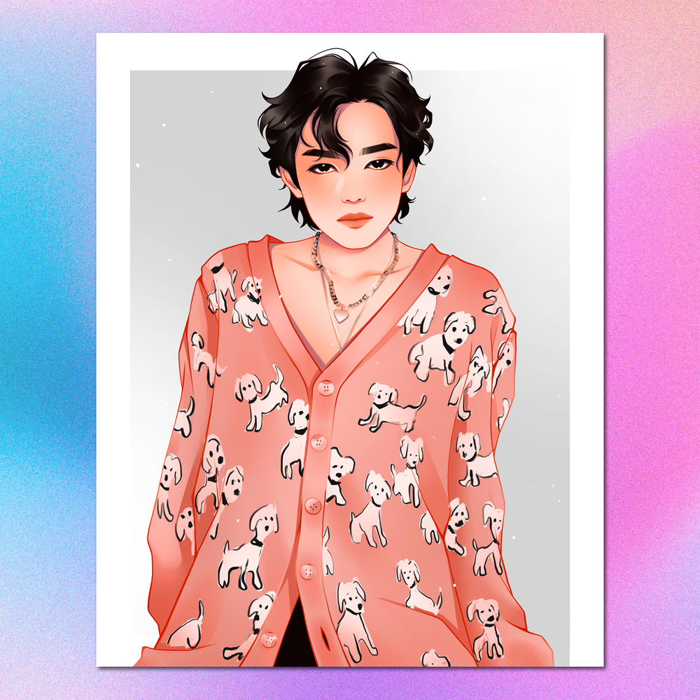 Арт принт / art.lior / BTS / Тэхён #6
