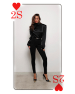 Брюки костюмные стрейч черные