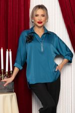 Блуза Шахерезада (бирюзовая) Б14676-18М LT Collection