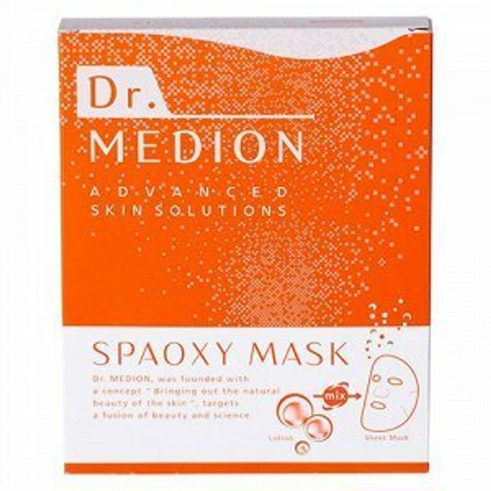 Dr. Medion Spaoxy Mask – расслабляющая пузырьковая маска для лица на тканевой основе