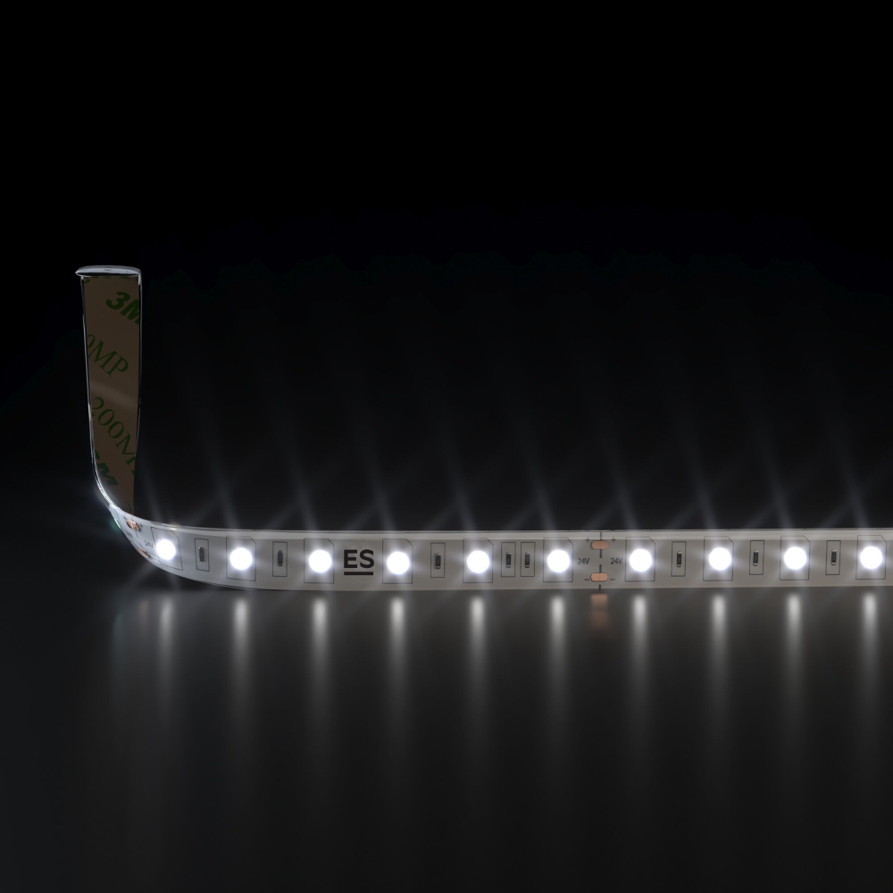 Светодиодная лента 24 В 14,4 Вт/м 60 Led/м 5050 IP65, дневной белый 4200K, 5 м Лента светодиодная 24V 14,4W 60Led 5050 IP65 дневной белый, 5м
