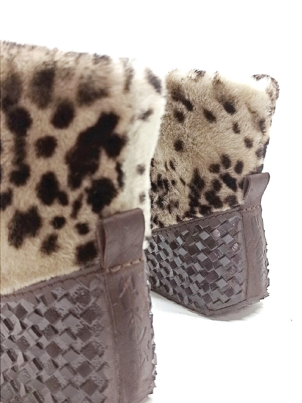 Сапожки меховые "Пятнистые"