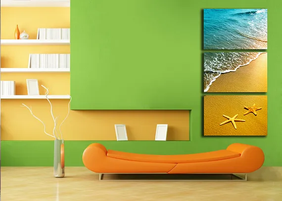 Модульная картина "Морские звезды"