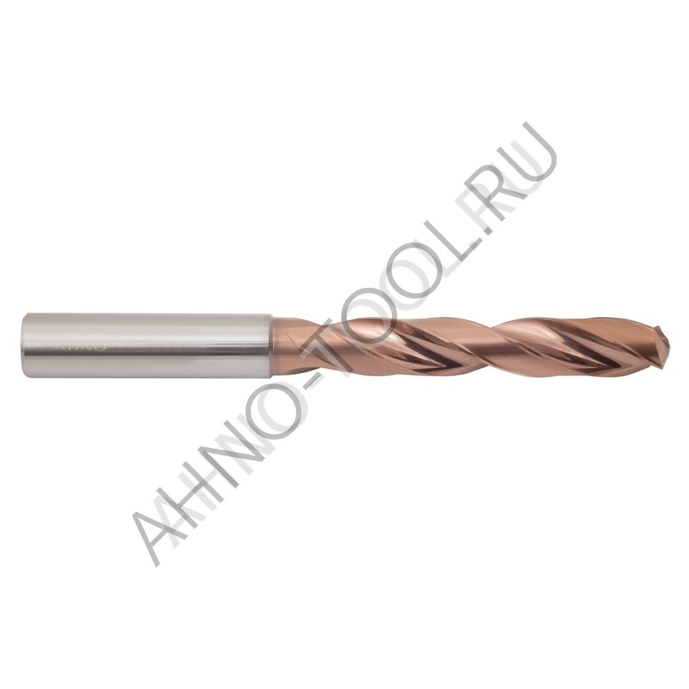 Сверло 10.5мм  твердосплавное 5D без подвода СОЖ. SP-X800051050 VHM AHNO по стали, чугуну, нерж. и ж