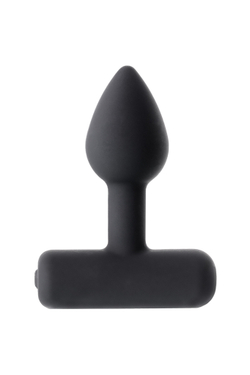 Анальная втулка Erotist SHAFT, силикон, черный, 6,9 см