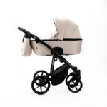 Детская универсальная коляска Adamex Mobi Air NEW TIP MN-TK20 2в1 (Светло-бежевая ткань)