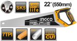 Ножовка по дереву 550 мм INGCO HHAS28550 INDUSTRIAL