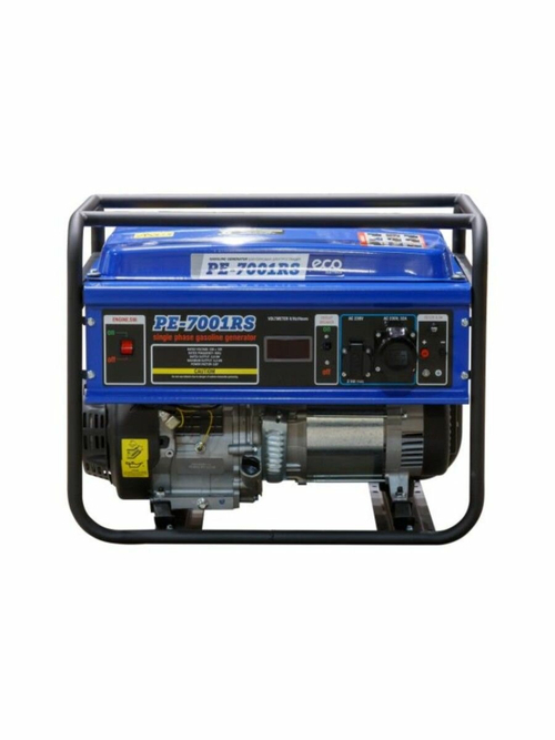 Бензиновый генератор ECO "PE-7001RS", 5,5кВт, 1 розетка 12В, 2 розетки 220 В