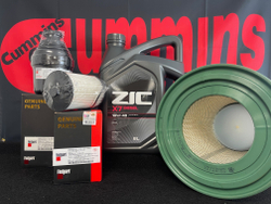 Комплект для ТО с маслом ZIC X7 и высоким воздушным фильтром Газель Cummins ISF 2.8