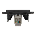Стокгольм Механизм Розетки RJ-45 1-местной черный EKF