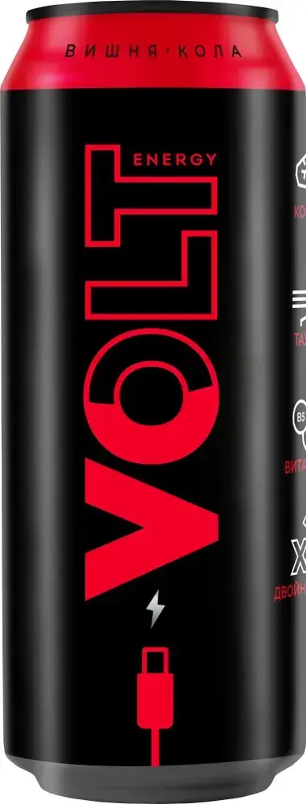 Энергетический напиток Volt Energy со вкусом Вишни и Колы, 0,45 л