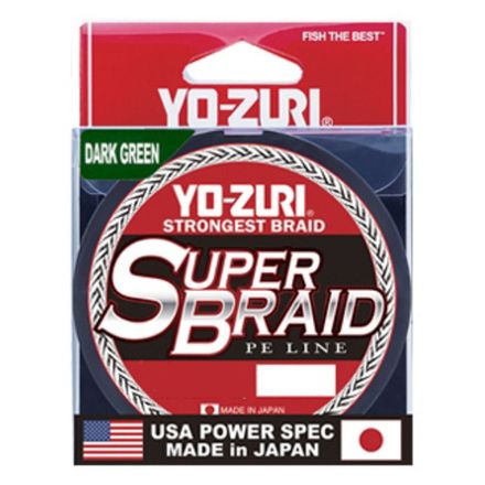 Пл.шн. Yo-Zuri PE Super Braid 275м Dark Green (0,15мм) 10lbs