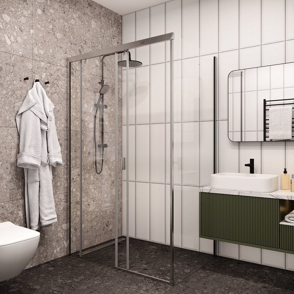 Душевое ограждение Ceruttispa МАРБЕЛЛА (MARBELLA) 120 L (80x120x190)