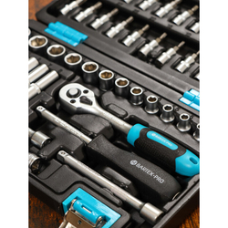 Набор слесарных инструментов Bartex, 1/4", CrV сталь, кейс, 57 пр, шт