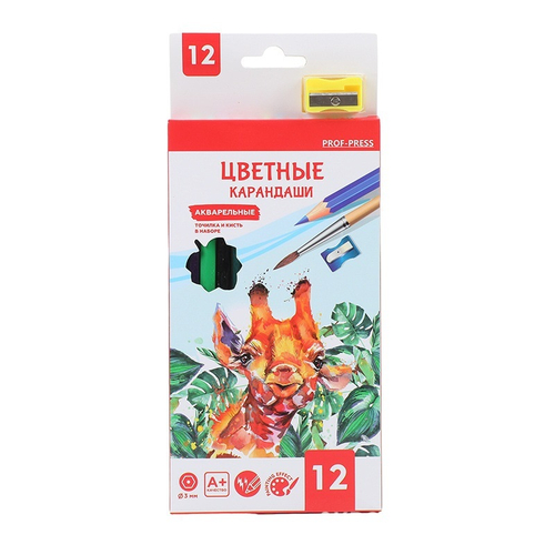 Набор цветных карандашей "Prof-Press", 12 цветов