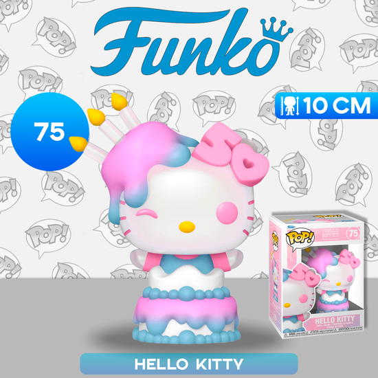 Фигурка Funko POP! Hello Kitty 50th Hello Kitty in Cake (75) 76089 / Фигурка Фанко ПОП! по мотивам франшизы "Hello Kitty"