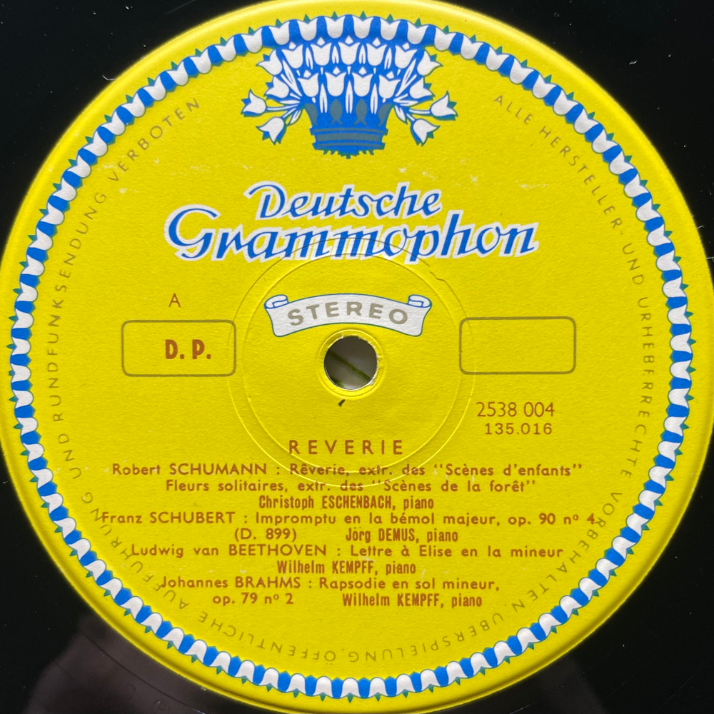 Сборник - Шуман, Бетховен, Шуберт, Брамс, Лист, Шопен (Франция 1979г.)