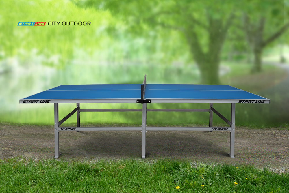 Стол теннисный City Всепогодный с сеткой Синий