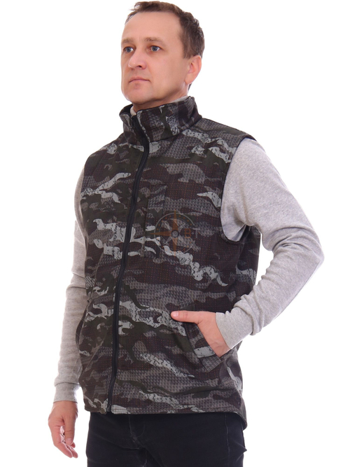 ЖИЛЕТКА ТАЙГА ДМС (ПОЛОФЛИС КМФ piton black)