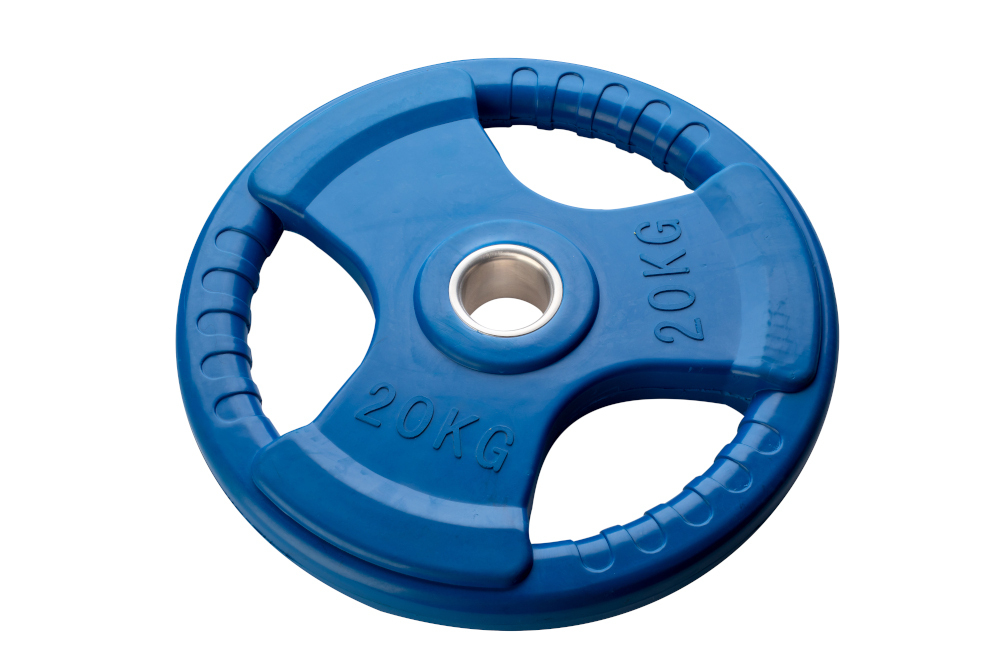 Диск 20 кг обрезиненный (синий)