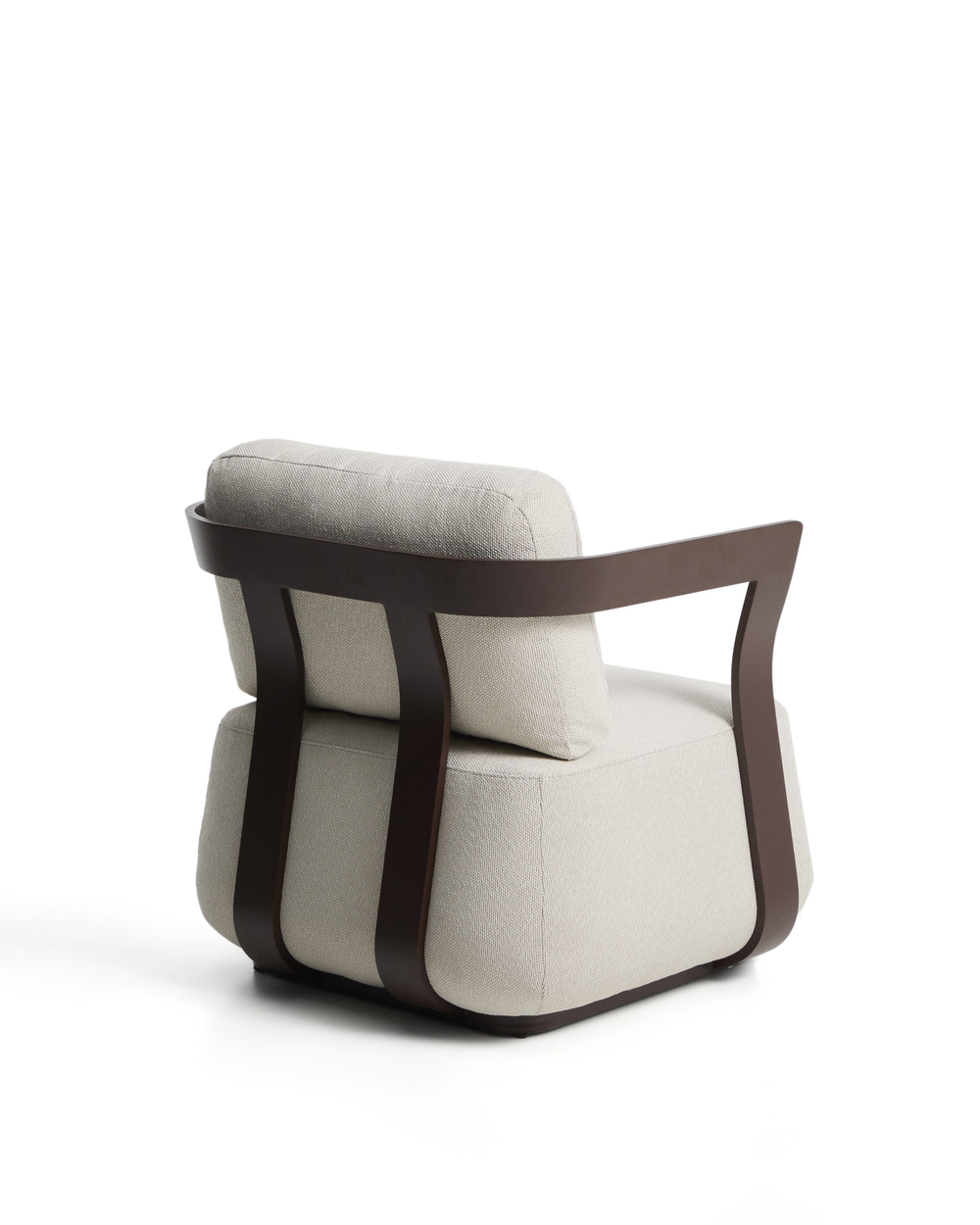 Уличное кресло Tamaris из алюминия коричневого цвета