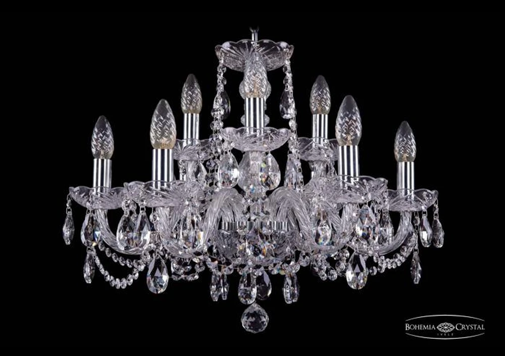 Подвесная люстра Bohemia Ivele 1402/6+3/195 Ni