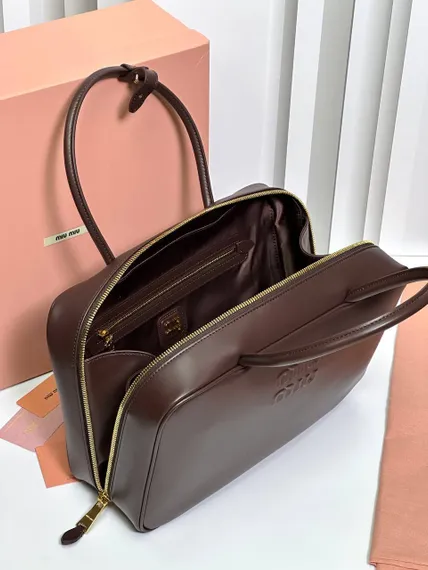 Сумка MIUMIU Beau Тёмно-коричневая