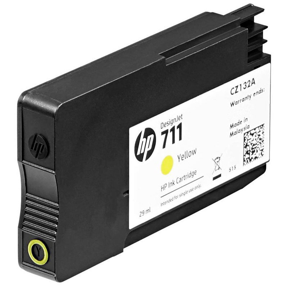 Картридж HP 711 (CZ132A) для DesignJet T120/T125/T130/T520/T525 желтый (29 мл)