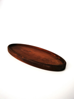 Поднос деревянный овальный сервировочный
