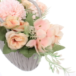 Цветочная композиция «Нежный аромат» 16*10*19см в корзинке, цвет нежно-розовый