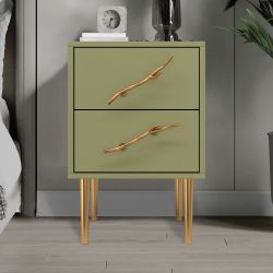 Тумба Арт Колор matte Стайл Голд Зеленая олива матовая