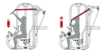 Тяга к поясу сверху с расходящейся траекторией PANATTA High Row Convergent 1MTH006