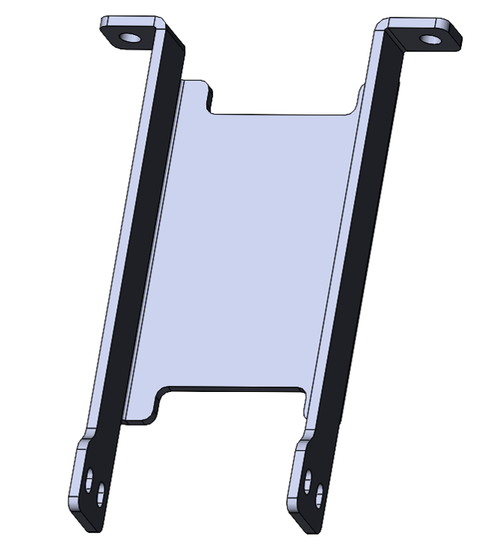 Скоба-усилитель пластины оси X нижняя Master v2