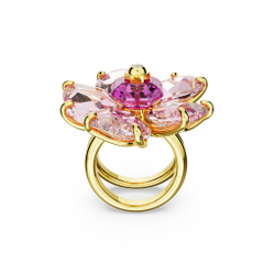 FLORERE:RING DOUBLE SHANK PINK/GOS 58