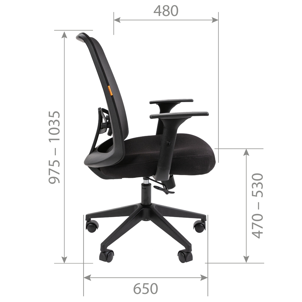 Офисное кресло CHAIRMAN 535 LT, ткань/сетка