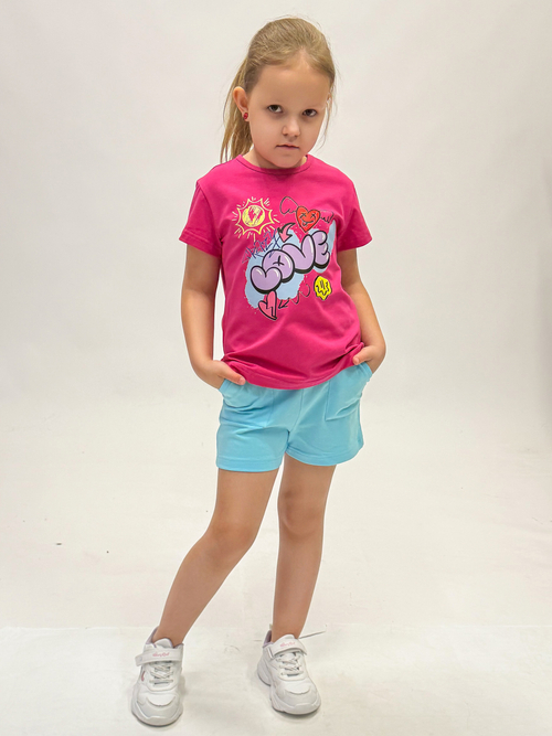 футболка для девочки 1-6 лет