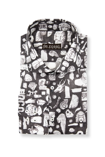 Рубашка с принтом "Археология"