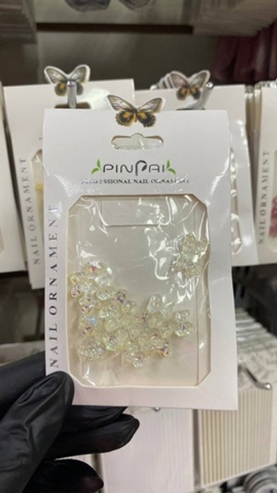 Объемные фигурки для ногтей бабочки мини