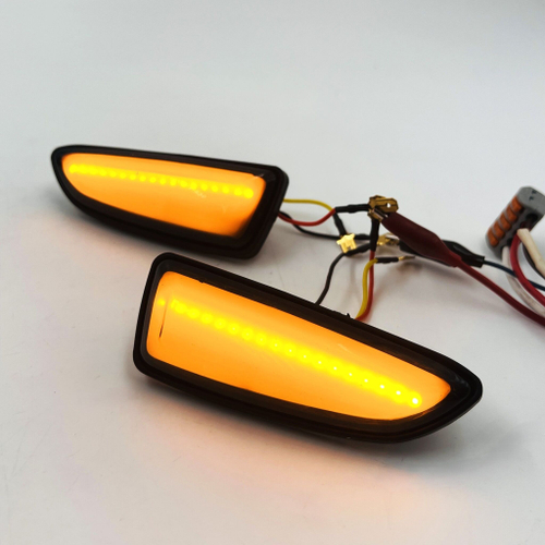 Повторители поворота на крыло диодные с желтым габаритом для ВАЗ (Лада) 2шт