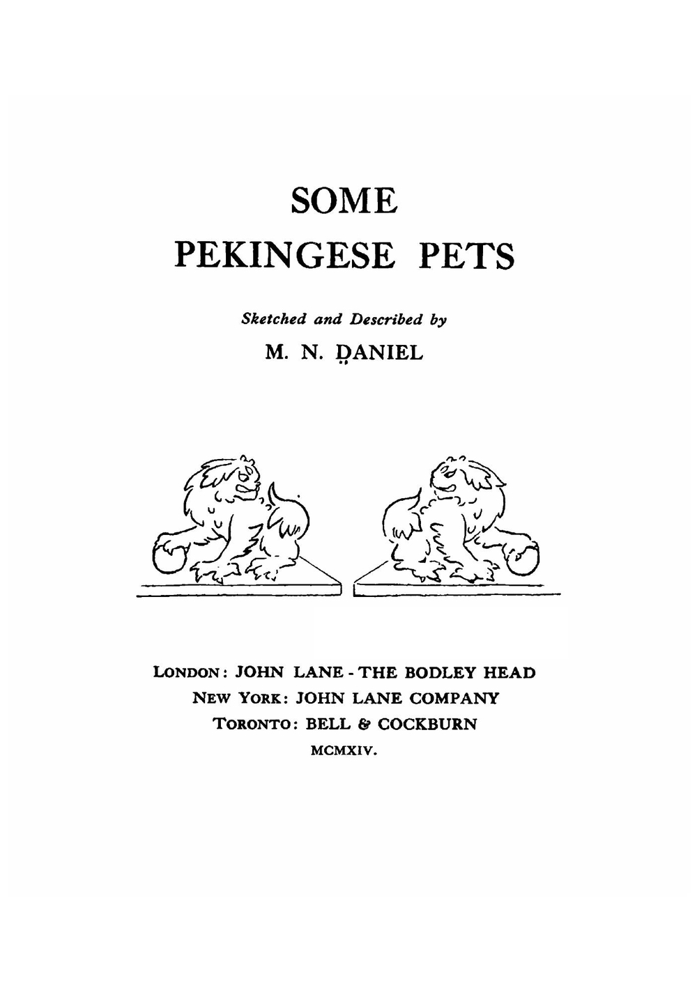 Some Pekingese pets | M.N. Daniel
