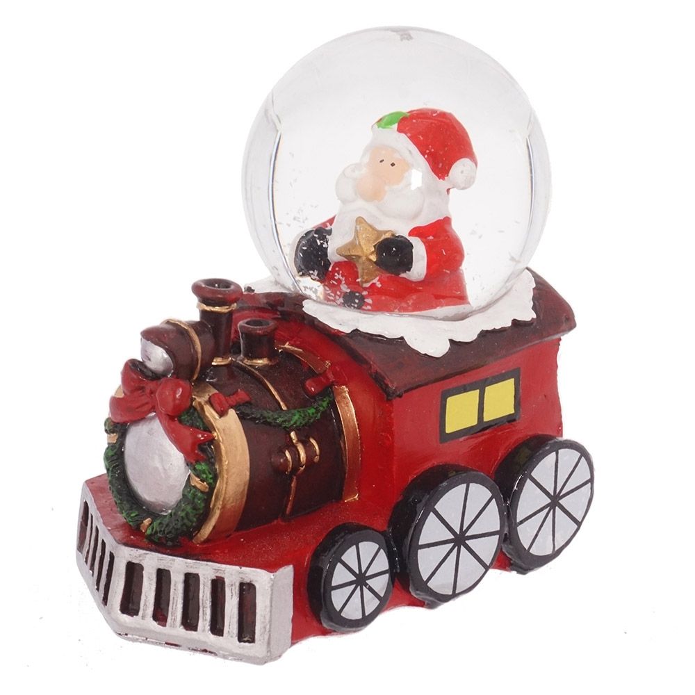 GAEM Фигурка декор в стекл шаре"Дед Мороз/Снеговик" (подсвет, LR44x2), D 5 см, L7,5 W5 H8 см, 3в.