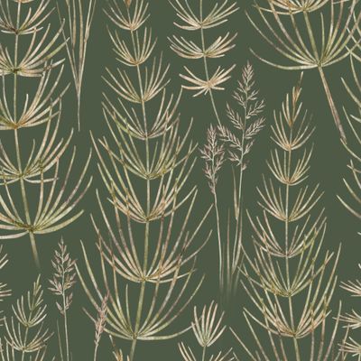 Травы на зеленом