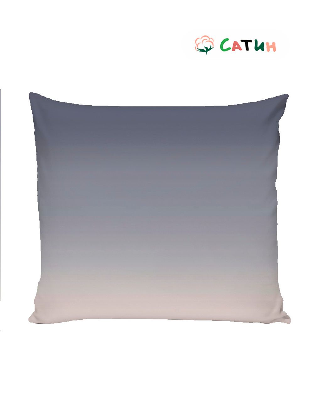 Наволочка 1шт сатин Milky Garden "Розовый зефир" 70x70 см на молнии