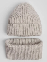 Шапка детская и снуд осень