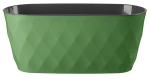 Горшок для цветов пластиковый 5л «Laurel» с дренажной вставкой зеленый