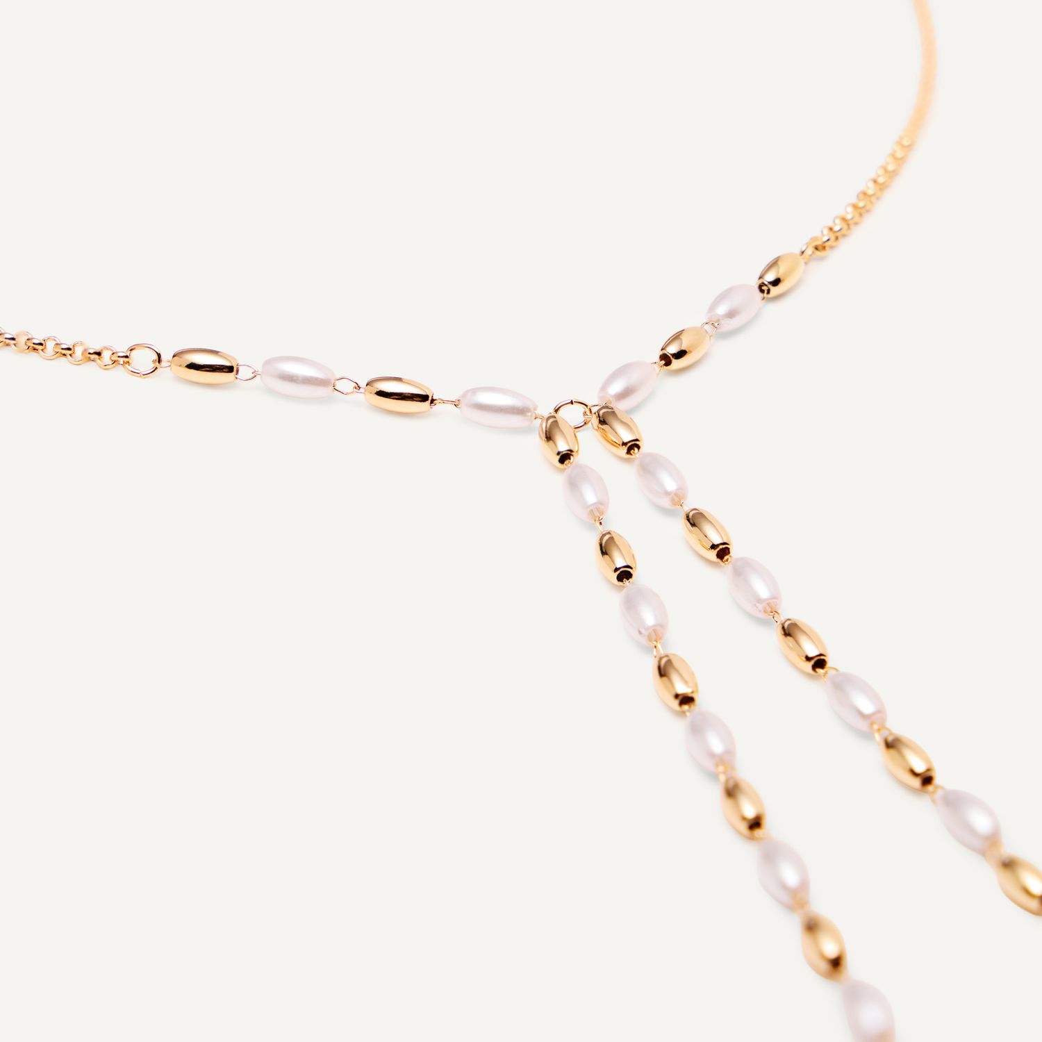 Колье Pearly Seed Necklace - Gold