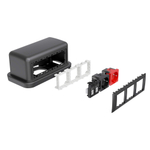 Напольная башенка BUS, 12 модулей, черная